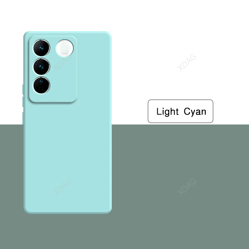 Liquid Silicone Soft Back Phone Case with Lens Protection - Fashionable and Simple Design