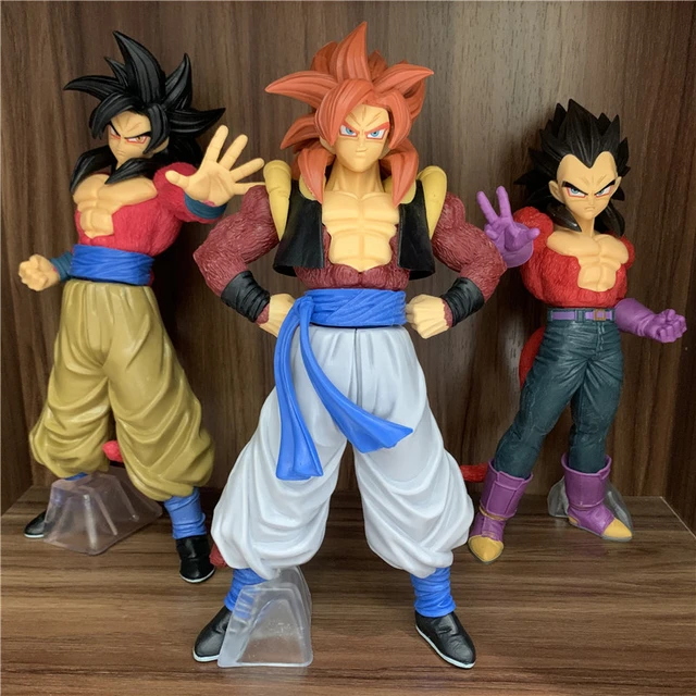 Why does Gogeta have red hair in his Super Saiyan 4 form whereas