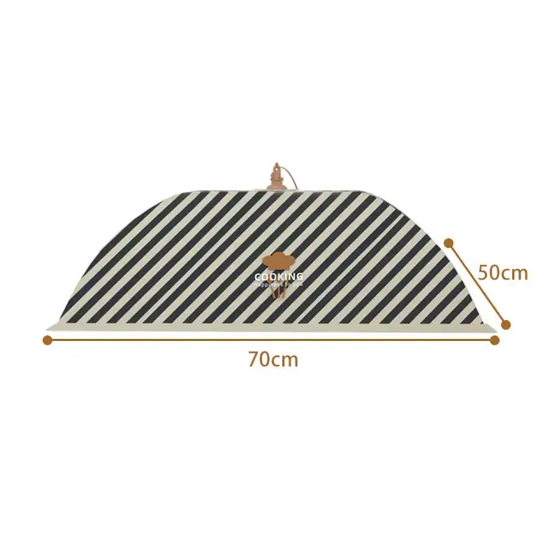 Food Cover Foldable Dish Cover Food Preservation Prevent Flies Hollow-carved Design Food Cover