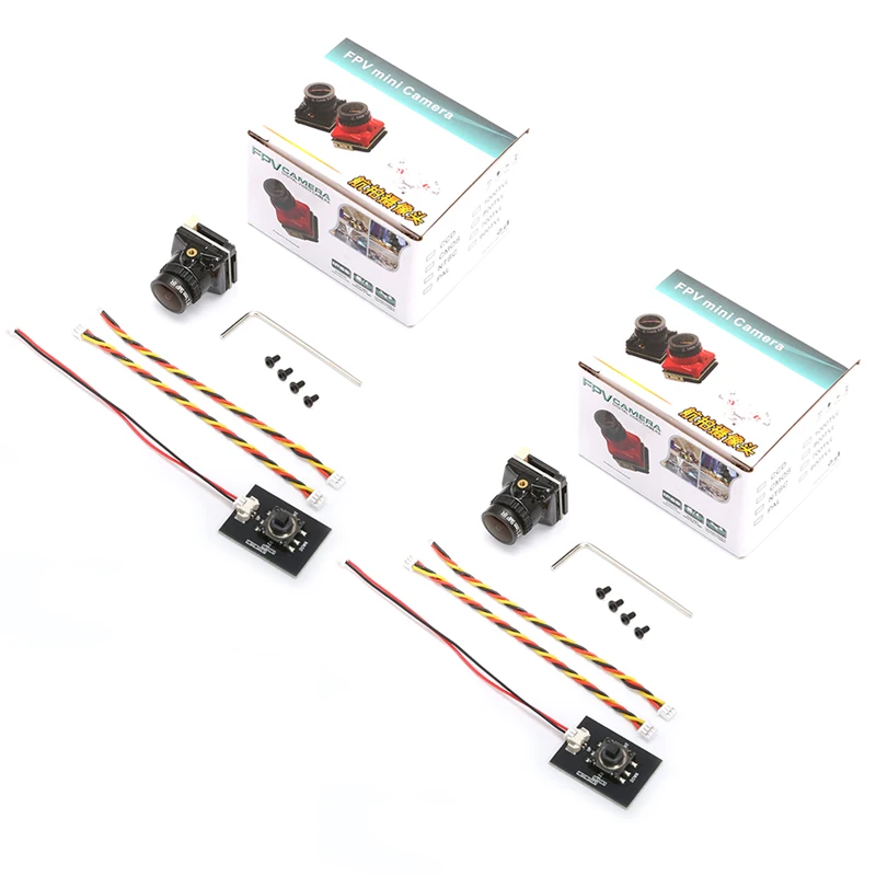 Lot de 2 Hélices MS-519 pour Drone FPV Micro - Noir/Rouge