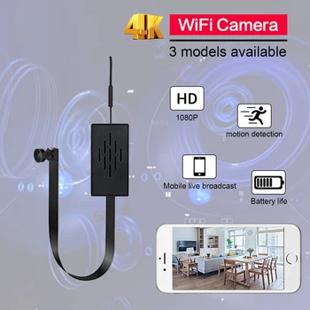 4K Mini Telecamera di Rete FAI DA TE WIFI HD Smartphone APP Controllo Telecamera di Sorveglianza Wireless Microfono Incorporato Video di Sicurezza 2.0MP