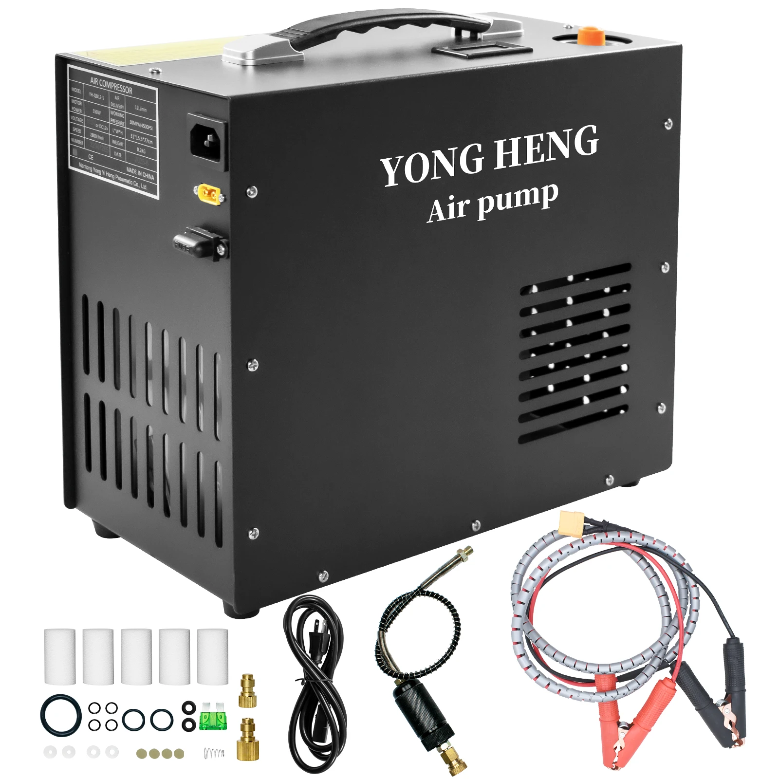 Воздушный компрессор YONGHENG 4500Psi 300Bar 12 В PCP, компрессор ...