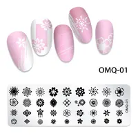 Cartoon Animals Nail Art Stamping Plates Rose Cats Butterfly Dandelion Image Printing Stencils Nail Stamp Templates Nail Tool 2