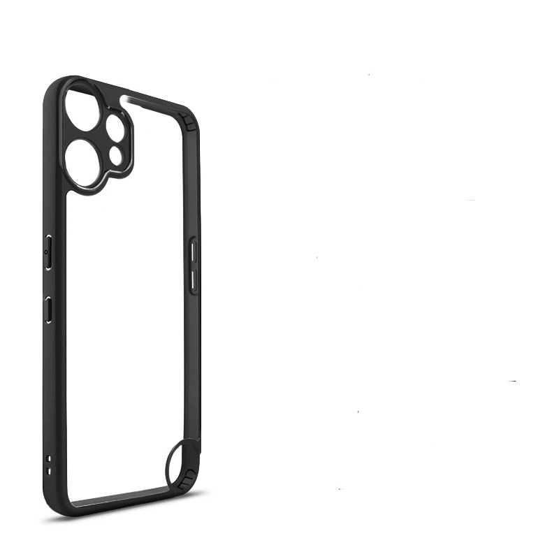 Enhanced Shockproof Bumper Back Case Cover with Frosted Transparent Design