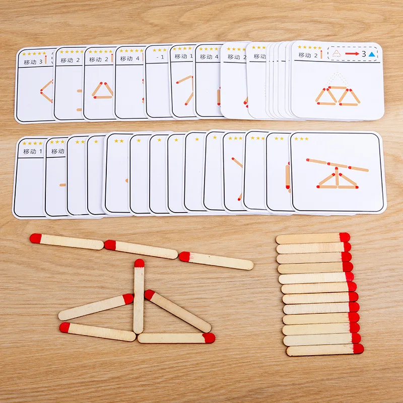 

Wooden Puzzle Games Montessori Match Training Logical Toys Jigsaw Educational Toy Brain Teaser Puzzles for children GIft age 3+