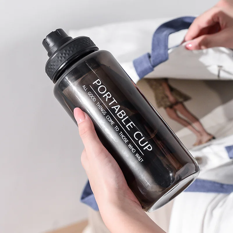Sports Water Bottle 1000ml Portable Leakproof Large Capacity Travel Kettle