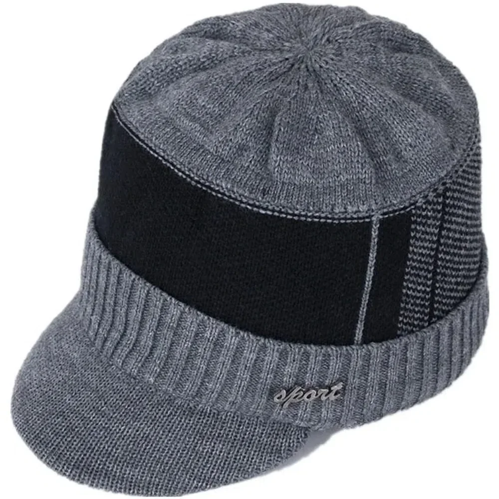 Hot Sale Unisex Warm Winter Hat With Brim Thicken Winter Hats For Men & Women