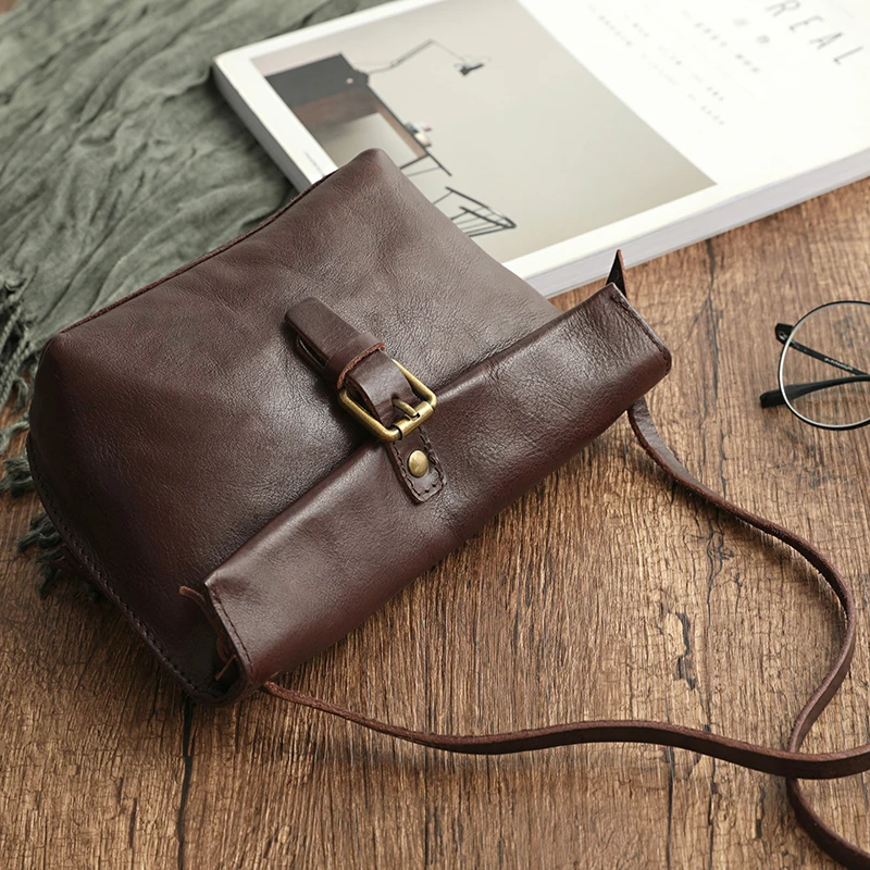 MJ Soft Genuine Leather Women Messenger Bag Female Real Leather Crossbody Shoulder Bags Small Handbag Retro Phone Bag For Girls crossbody bag,women shoulder bag