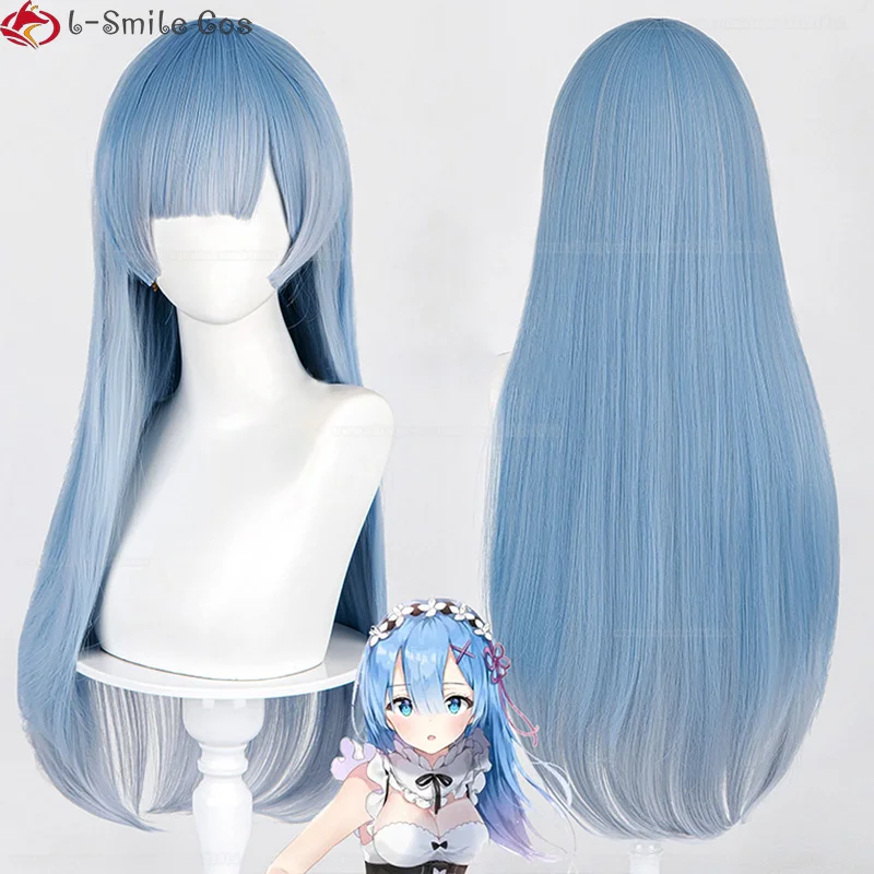 アニメのかつらレムコスプレ,ウィッグウィッグ,ショート,ロング