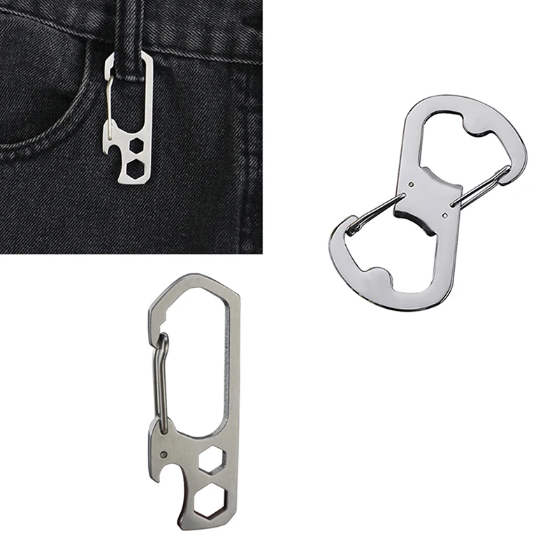 Mini Portable Stainless Steel Carabiner Hook