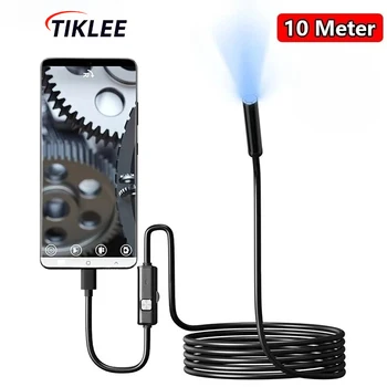 7.0MM TYPE-C Endoscope Camera IP67 Waterproof 6 LEDs Adjustable For Android Flexible Inspection Borescope Cameras for Phone PC 1