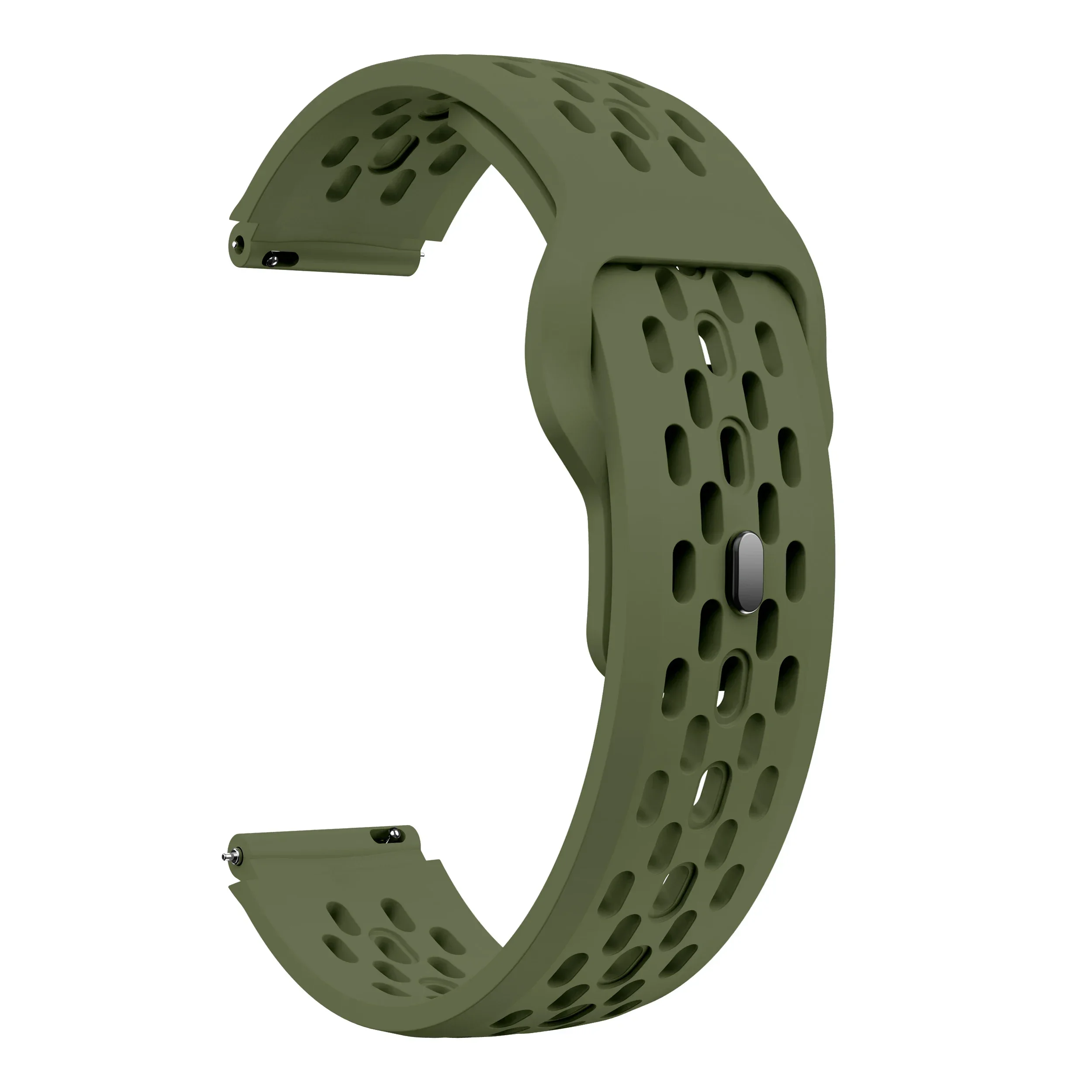 Silicone Replacement Wristband with 22mm Reverse Buckle Strap