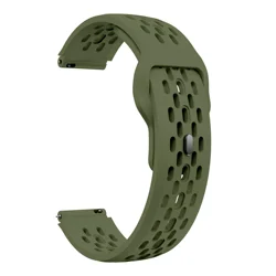 Silicone Replacement Wristband with 22mm Reverse Buckle Strap - OnePlus Watch 2R (Army Green)