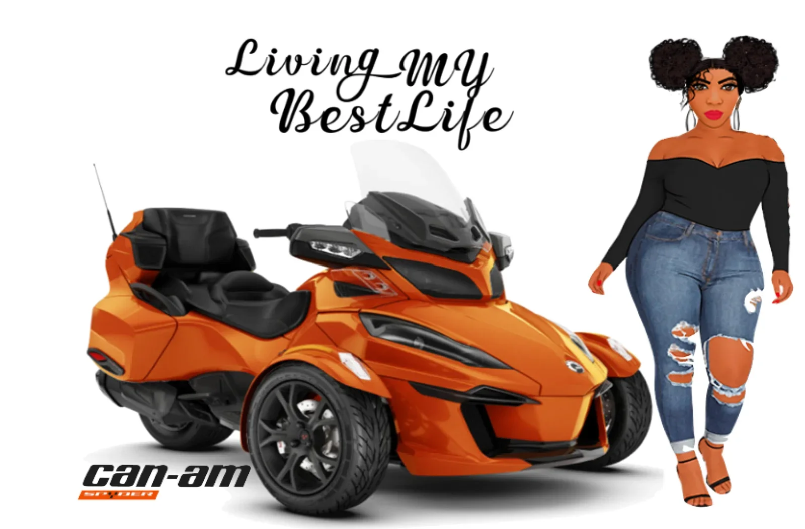 Can Am Spyder T-Shirt Moto Donna Canam