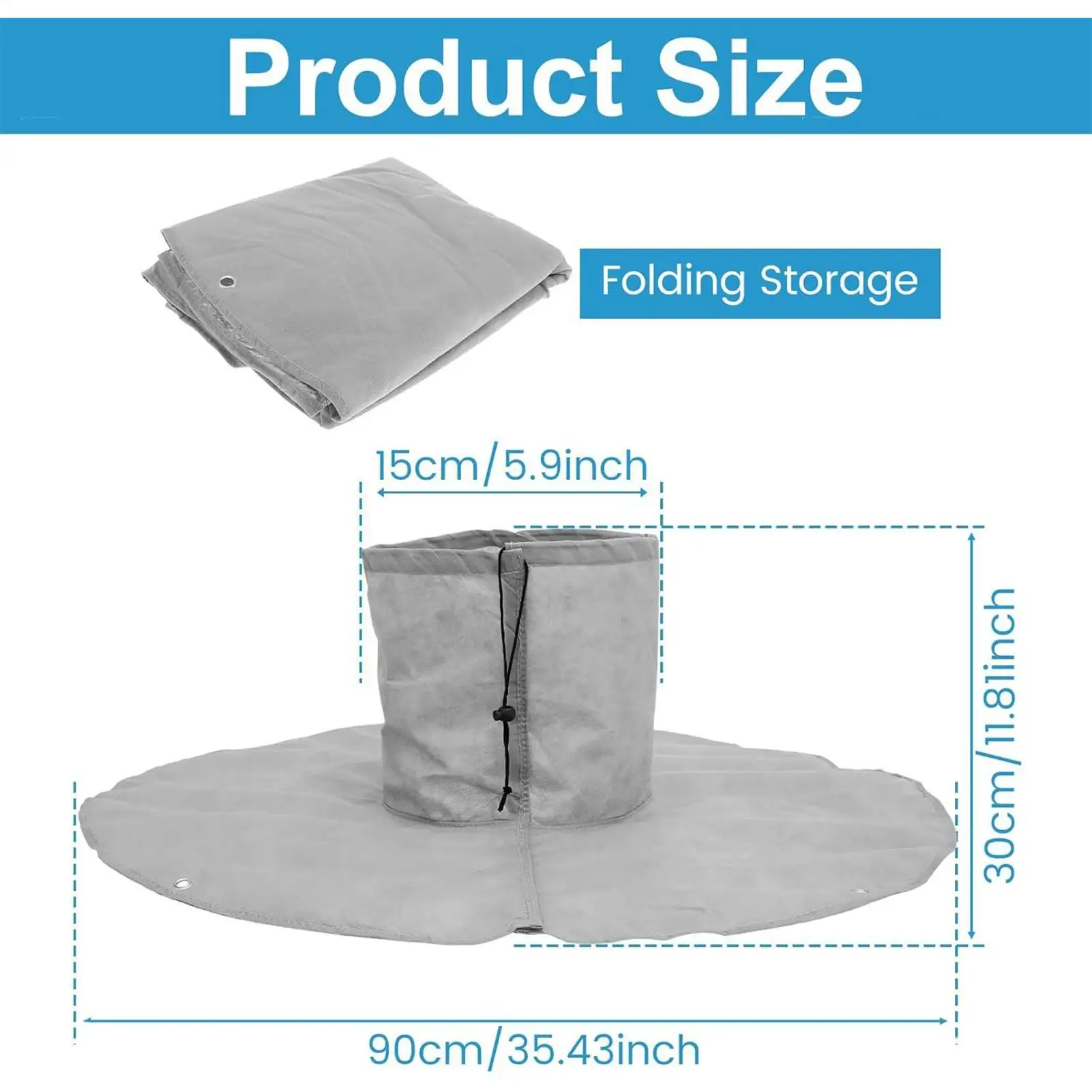 Palm Tree Root Cover Winter Freeze Palm Tree Root Protectors Against Frost Anti Freezing Plant Protection Bag Protective blanket - Image 6