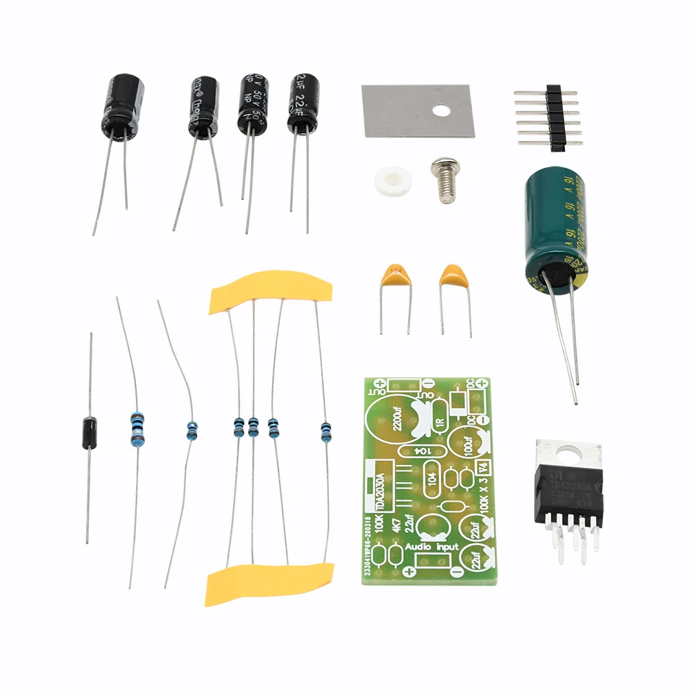 1 pz TDA2030A Modulo scheda amplificatore di potenza audio elettronico DC 9 V-24 V Mono 18 W Altoparlanti attivi per computer K fai da te 44 1 pz TDA2030A Modulo scheda amplificatore di potenza audio elettronico DC 9 V-24 V Mono 18 W Altoparlanti attivi per computer K fai da te 44