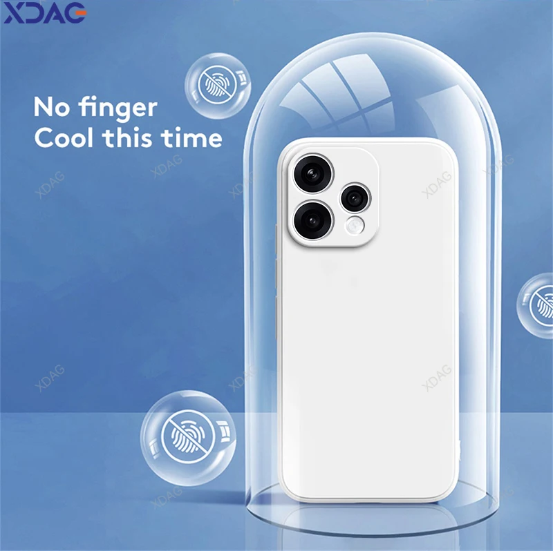 Oppo Reno 15 Reno15 Pro Max Mini C F FS 15C 15F 15FS용 오리지널 폰 케이스 커버, 심플 스퀘어 리퀴드 실리콘 소프트 백 쉘