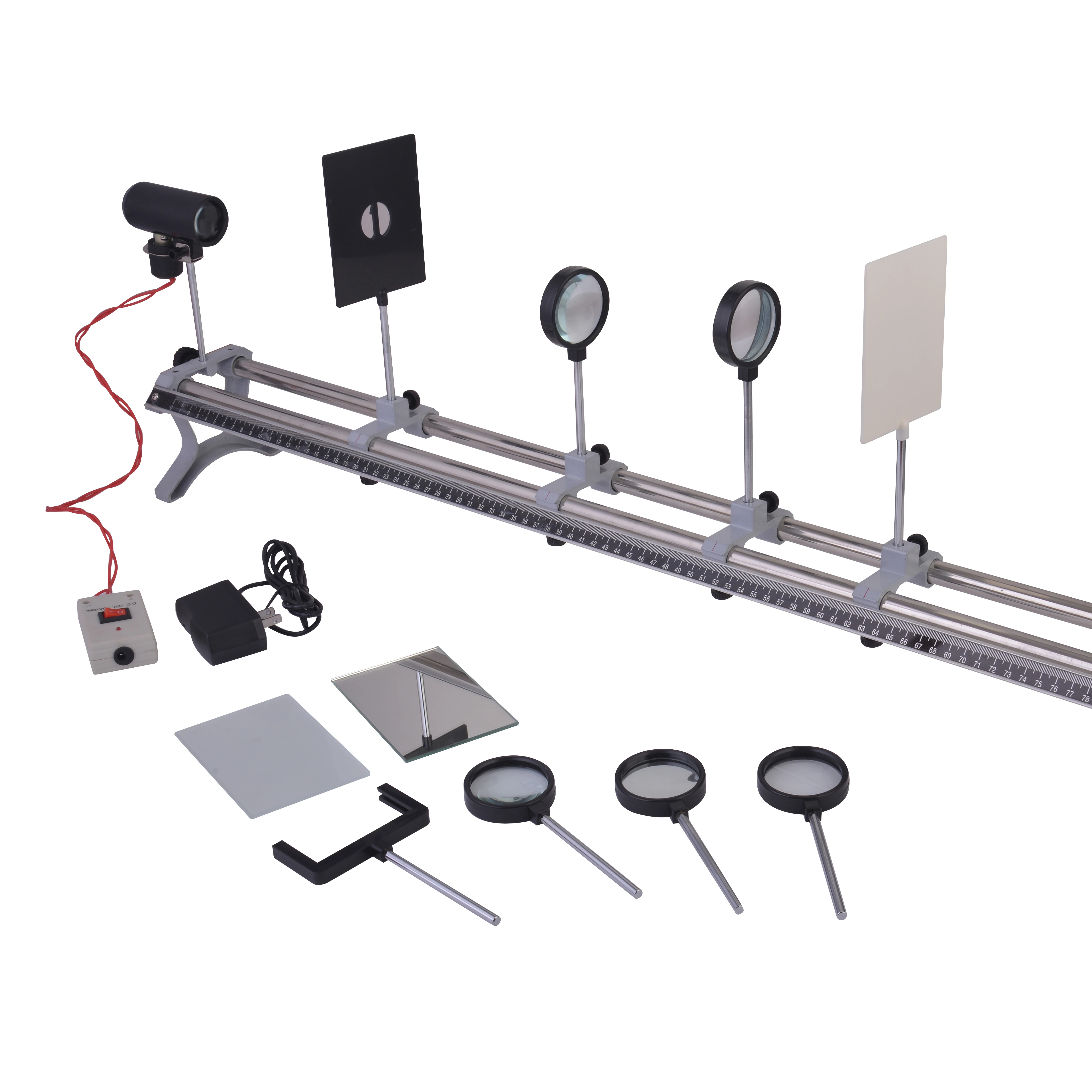 Kit De Experimentos De óptica Física - Banco óptico Para Laboratorio Escolar, Aprendiendo Luz Y Reflexión