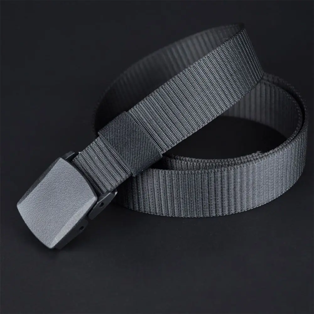 

Luxury New Material Gift Buckle High Quality Canvas Belt Nylon Male
