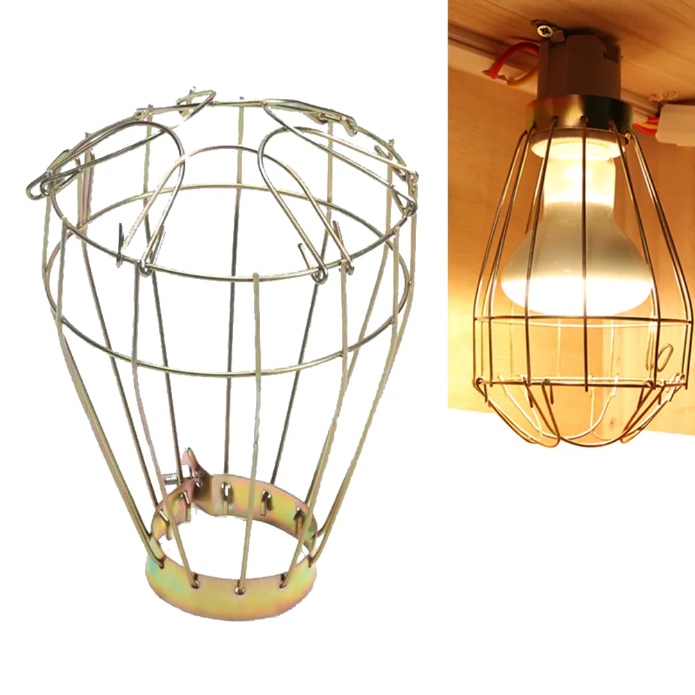 Vintage Iron Reptile Pet Heat Lamp Cover Lamp Shade Cover Anti Scald Heating Light Bulb Safety Mesh Guard Cage reptile heating lamp reptile light bulb reptile lamp bulb