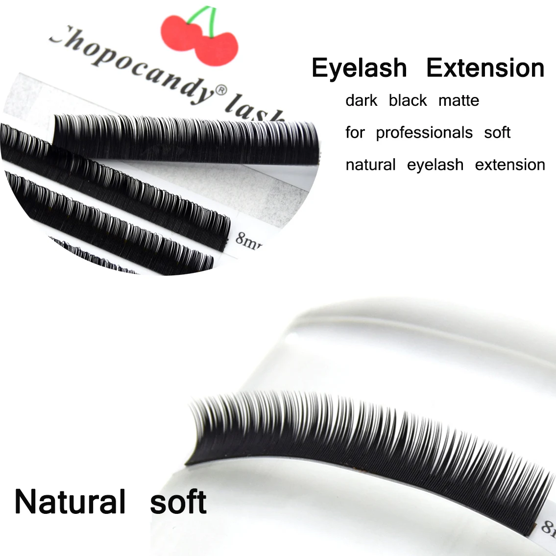 Chopocandy Faux Mink Individual Eyelashes Extension Reglular Classic Lashes Extension Russian Volume Lash 8-15mm Makeup Tools