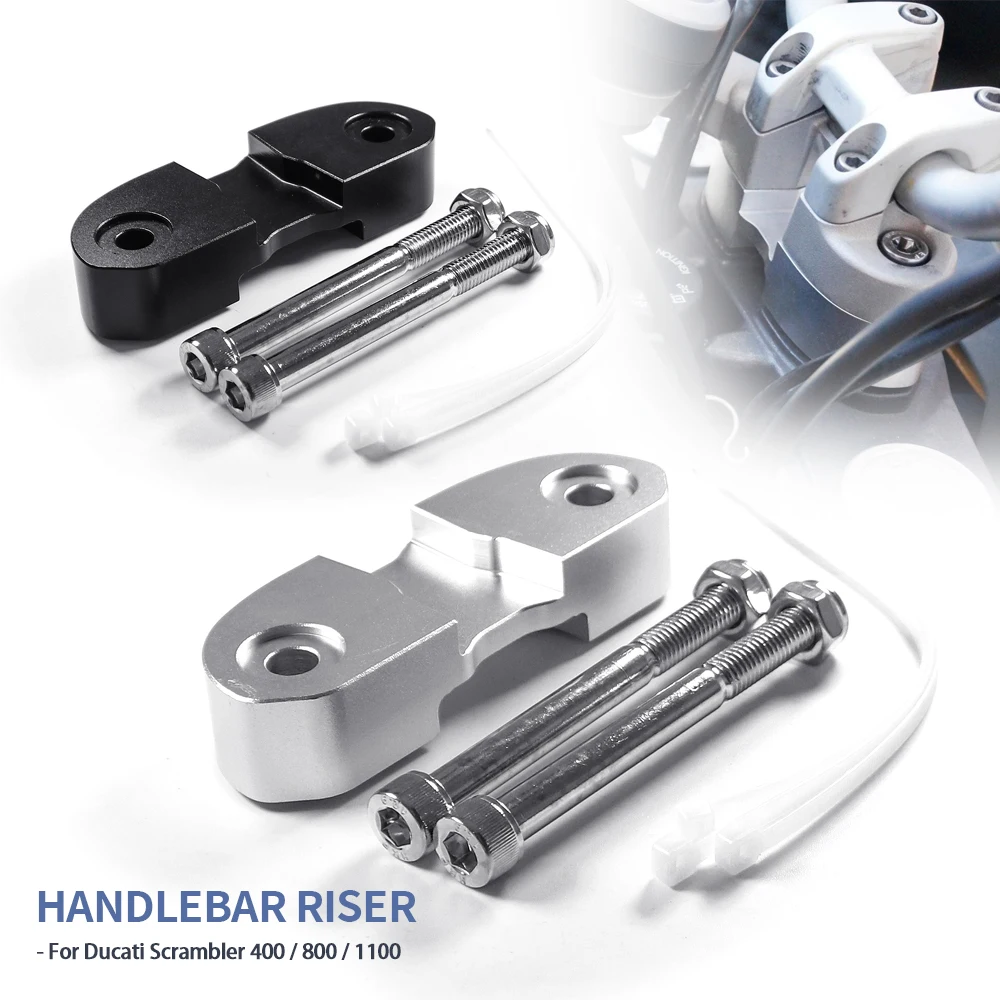 

Motorcycle Accessories Handlebar Riser Drag Handle Bar Clamp Extend Adapter For Ducati Scrambler 400 800 1100