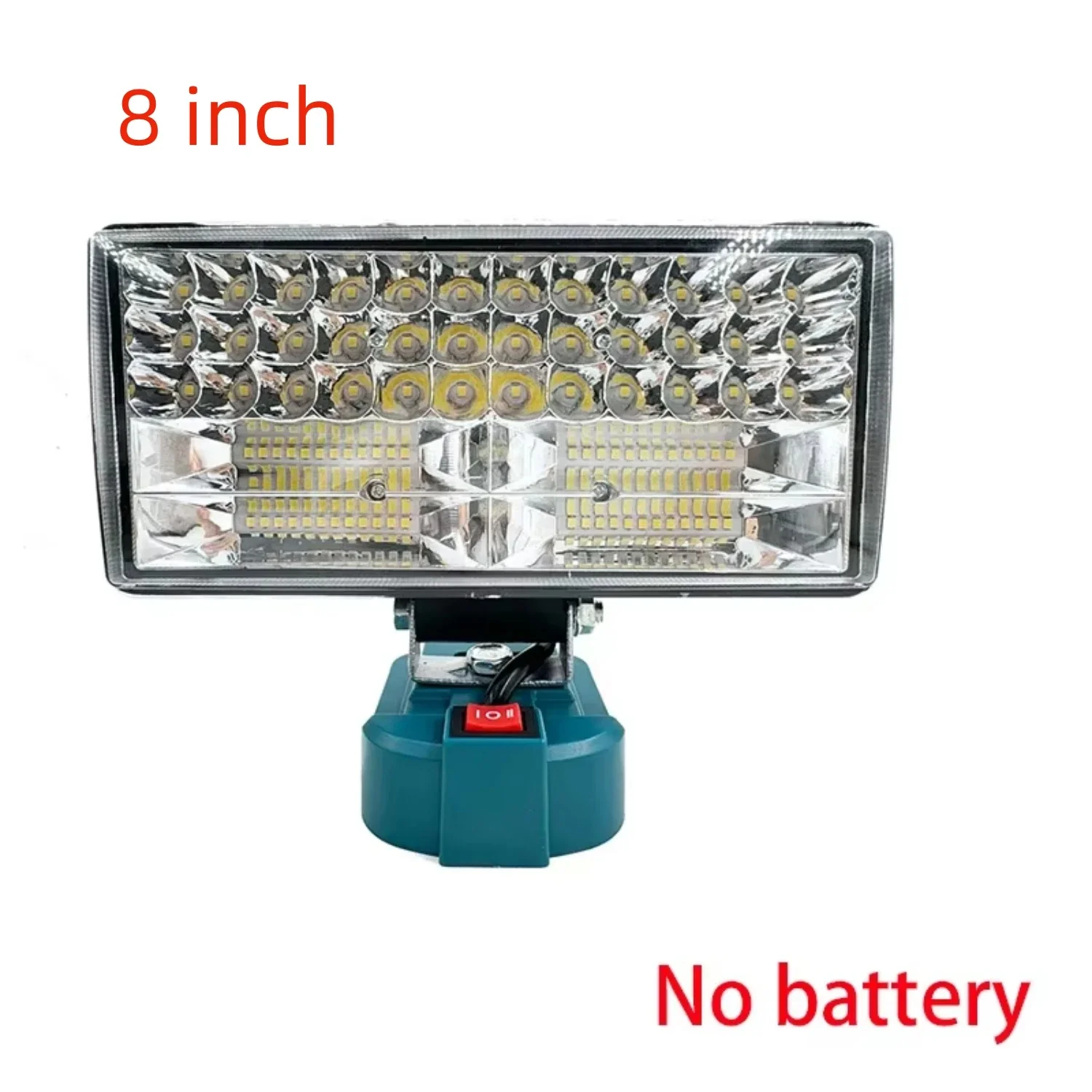 8" Cordless LED Work Light Portable LED Flashlight for Work Camping Outdoor 2 Levels Adjustable LED Light for Makita Battery