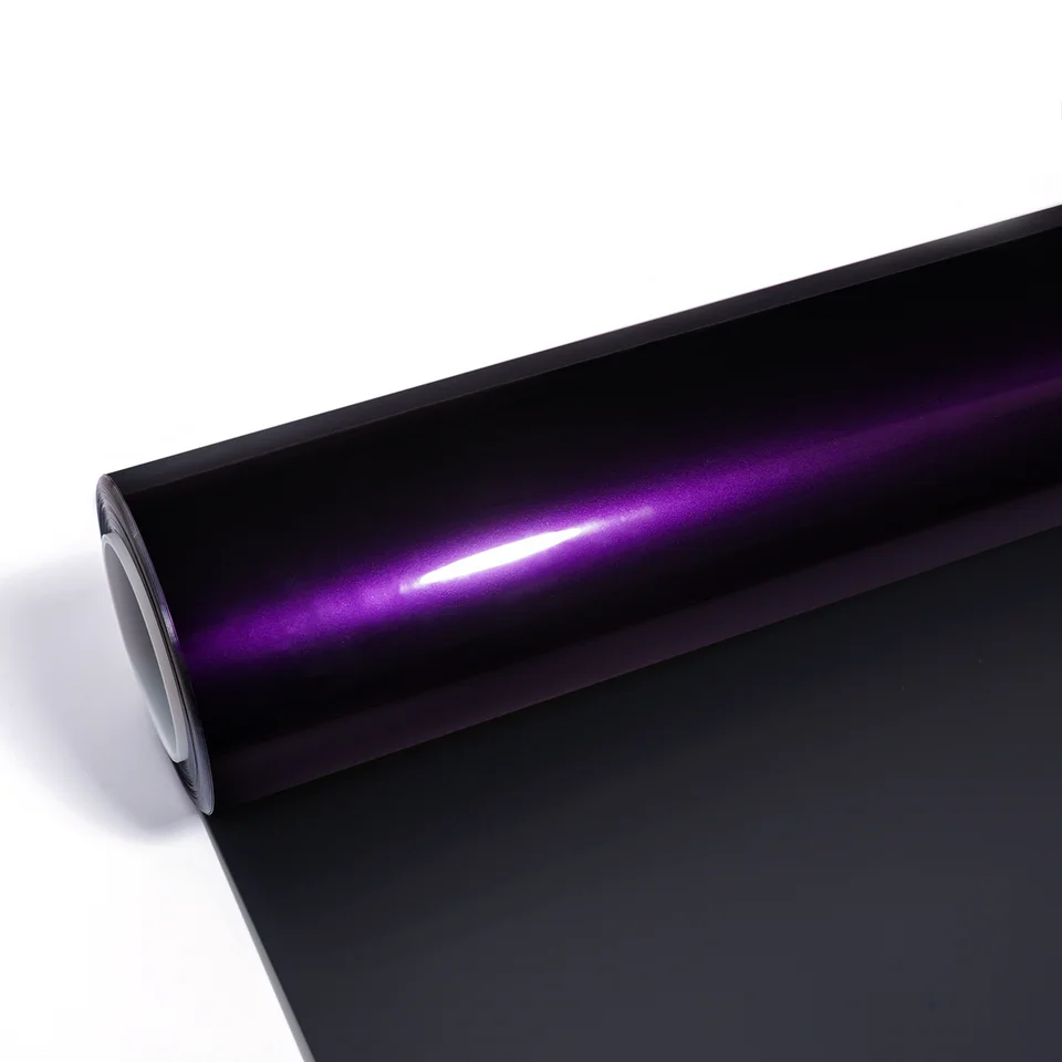 PET Backing Glossy Metallic Vinyl Wrap Supplies Vinyl Car Wrap Kit Film For  Cars Venice Purple - AliExpress