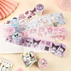 6/24pcs Genuine Edition Sanrio Stickers Paper Tape Hand Accounting Materials Decorative Diy Stickers Kuromi Sticker Wholesale 4