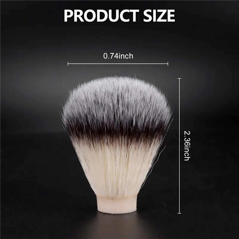 

2 Pcs Hair Nylon Shaving Brush Knot for Men Salon Hair Removal Cutting Dust Men Facial Beard Cleaning Appliance