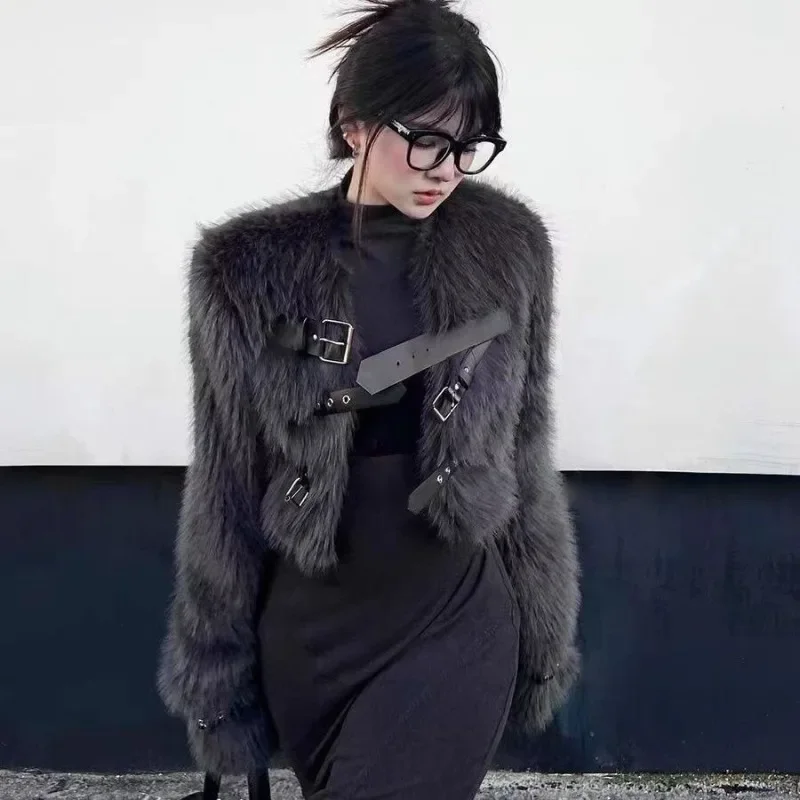 

Fur Coat 2023 Autumn winter Women's Jacket Short Clothing