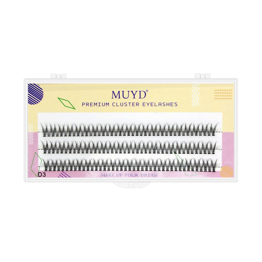 Description Picture 3 of itemMUYD Natural Silk Dovetail Fly Eyelash Extension False Eyelashes High Quality Makeup V Shape Eye Lashes Encryption Fake