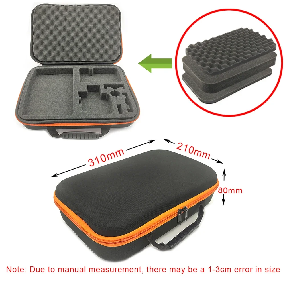 휴대용 캐리 케이스 카메라 하드 가방, 스포츠 카메라 액세서리, 충격 방지 스폰지 보관 상자, 전자 컬렉션 가방