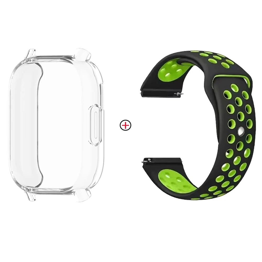 Soft Silicone Strap with TPU Case and Screen Protector