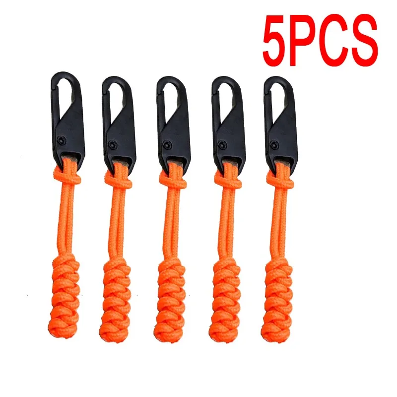 5-Pack Durable Fabric Zipper Puller Repair Kit with Zipper Closure Replacement Sliders