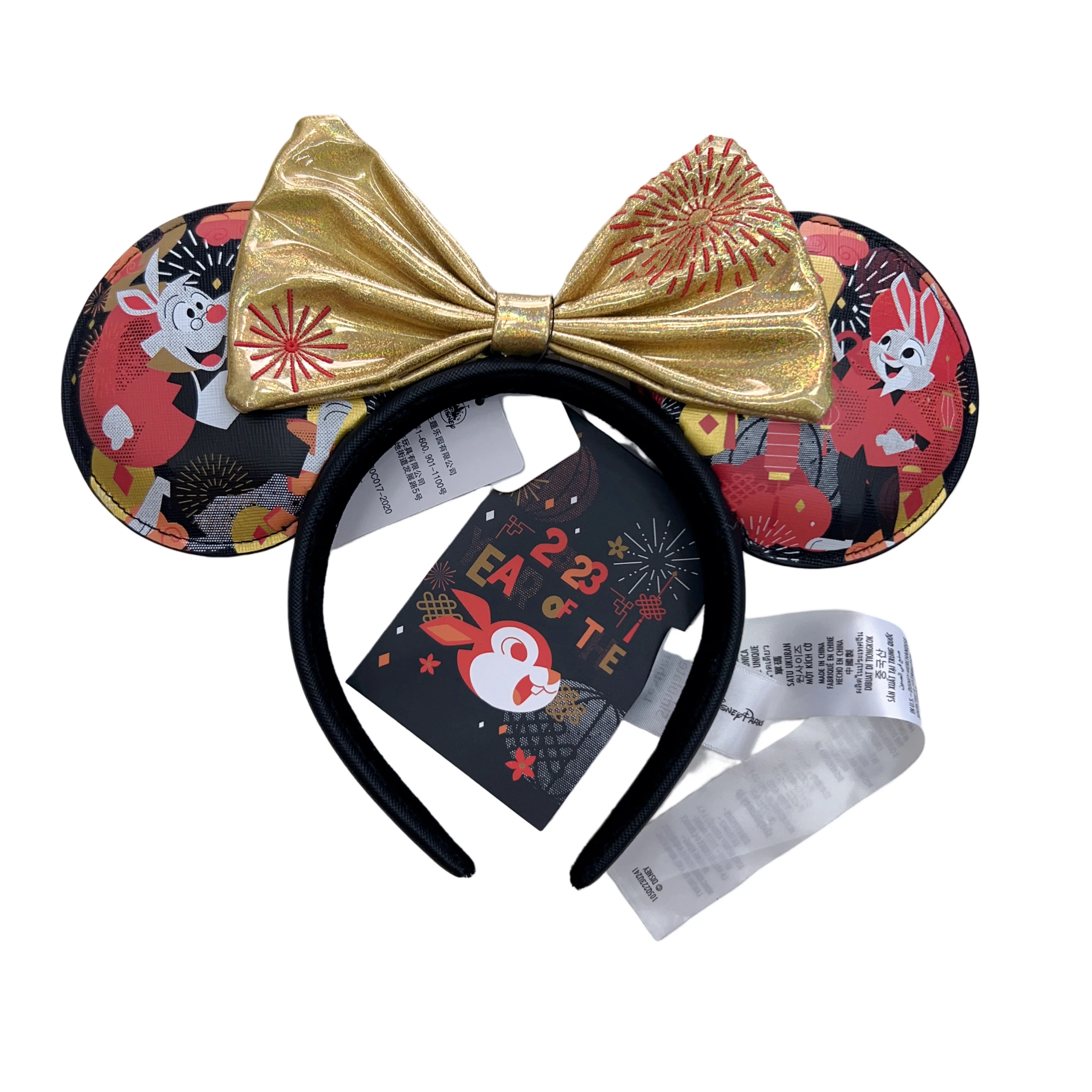 Disney Mermaid Princess Mickey Mouse Ears Headband Big Sequin Bows EARS COSTUME Headband Cosplay Plush Adult/Kids Headband Gift