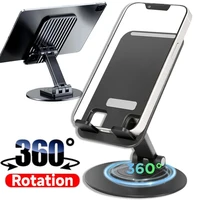 360 Rotatable Desktop Phone Holder Universal Biaxial Tablet Stand Adjustable Mobile Support For iPhone iPad Mini Samsung Xiaomi
