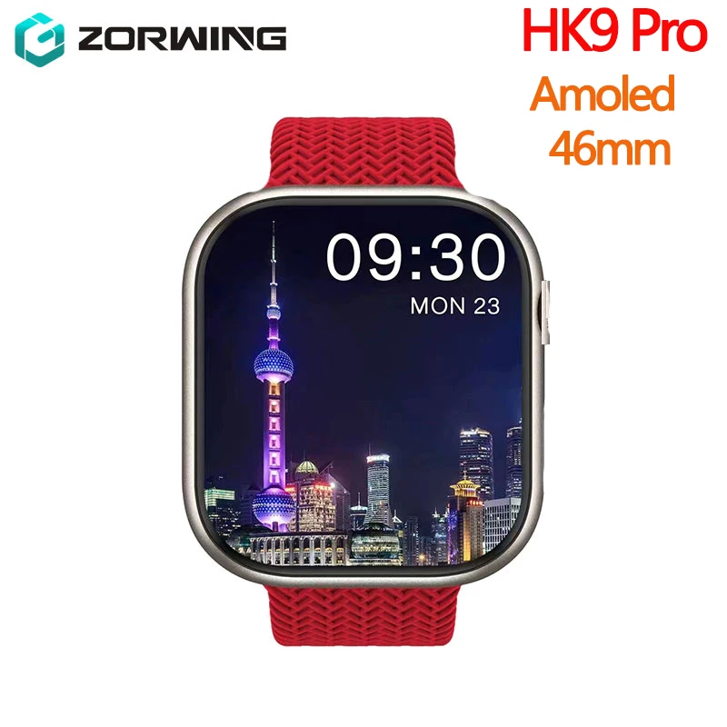 HK9 Pro Amoled 2.02 Polegada Relógio Inteligente 46mm Homens Série 8 ...