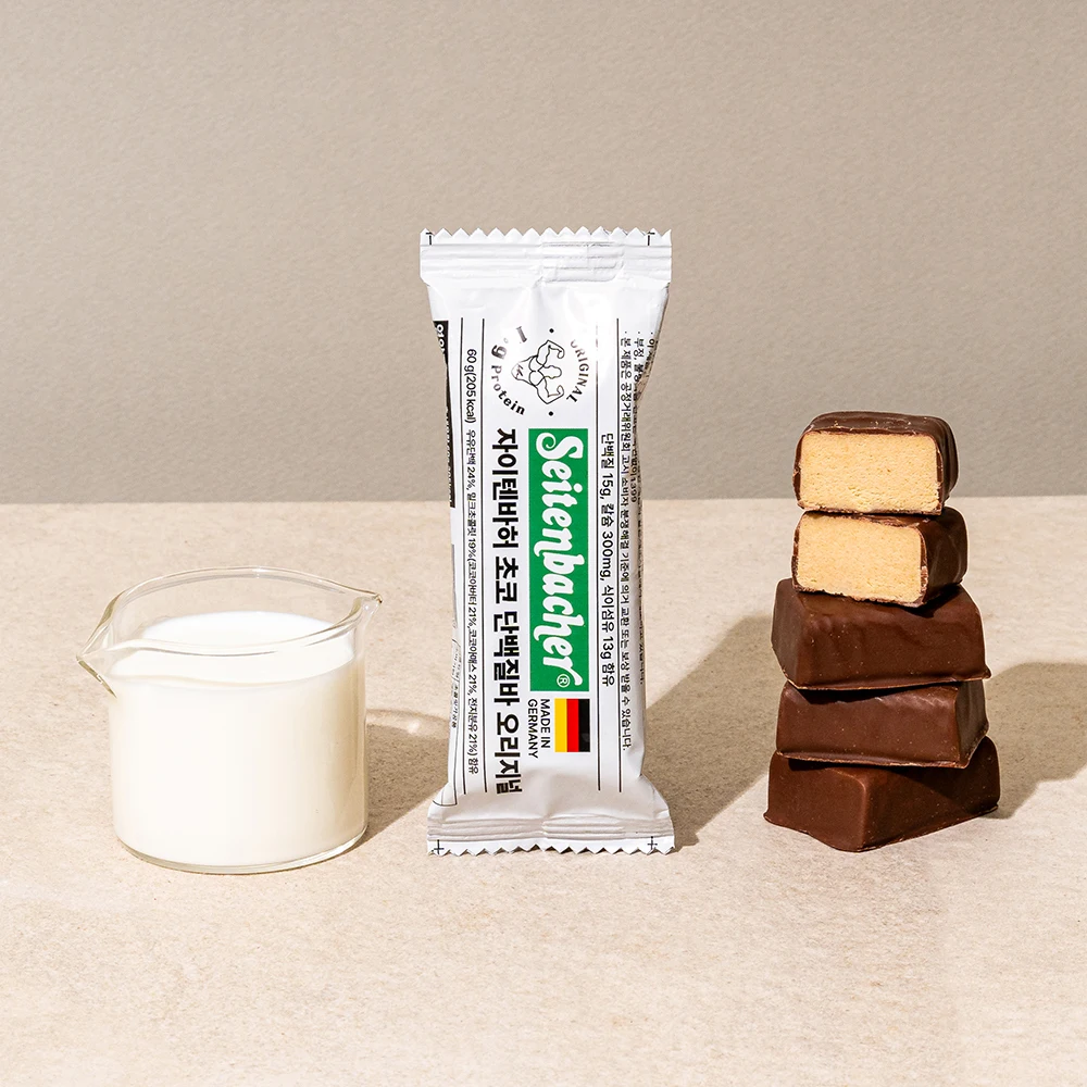 독일 자이텐바허 SeitenBACHER 초코바 단백질 에너지 다이어트 바 오리지널맛 60g * 4개