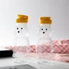 1/2/3PCS Portable Transparent Water Cup Cute Bear Plastic Water Bottle New Creative Students Children Honey Squeeze Bottle Cream 6