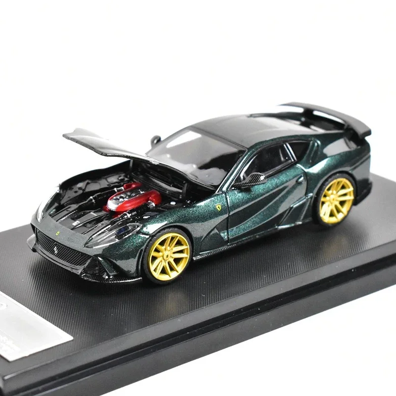 Diecast 1/64 Scale Ferrari 812 Novitec Sports Car Model Alloy