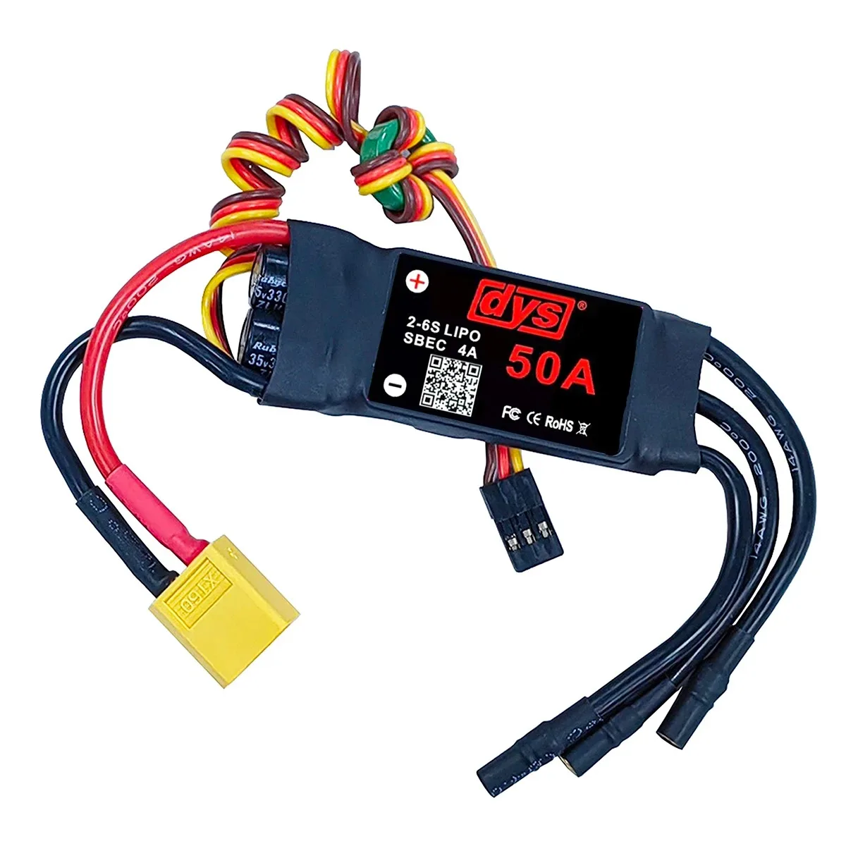 DYS 12A 20A 30A 40A 50A 60A 80A 100A 2-6S Brushless ESC With 5V/6A BEC For RC fixed-wing aircraft helicopter 5