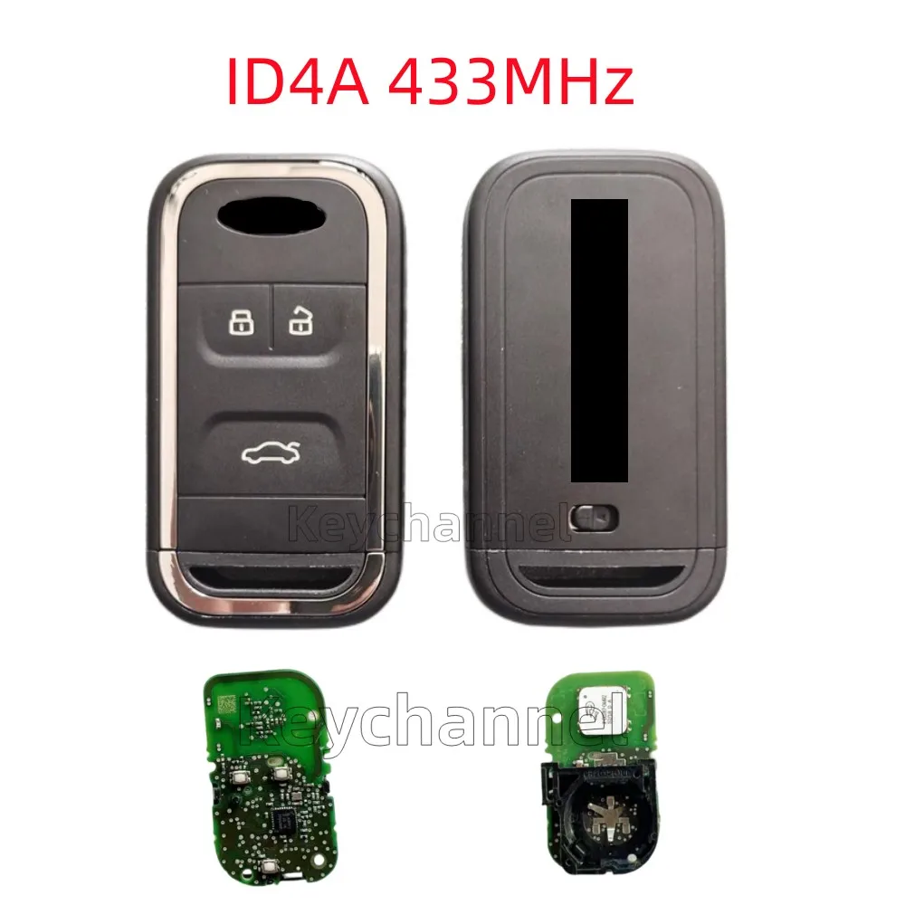 3 Button Car Smart Key Keyless Remote Fob 434Mhz ID4A Chip for New Chery Tiggo 5 7 8 Arrizo 5 6 7 Intelligent Remote Control