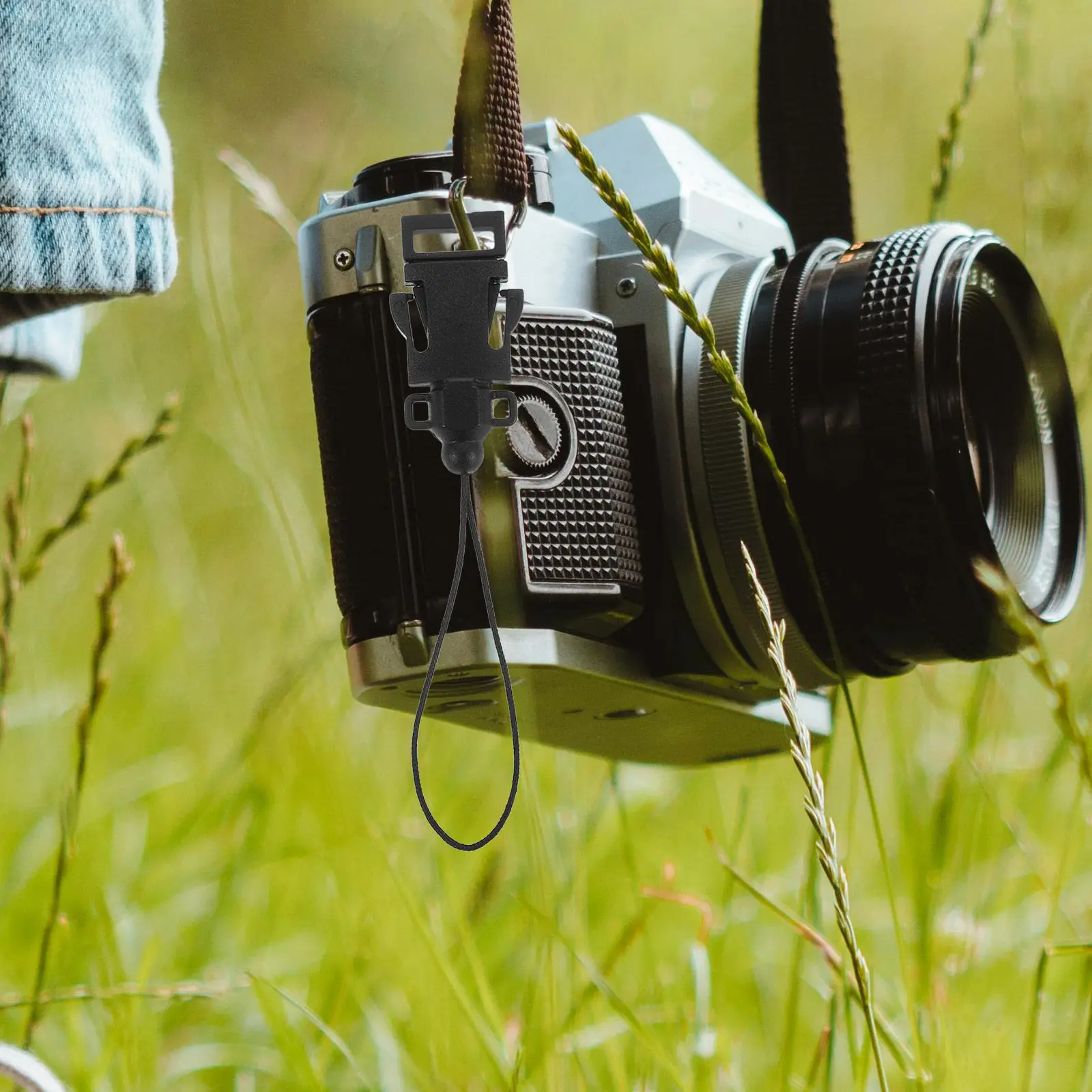 4Pcs 카메라 스트랩 변환 링 Dslr 미러리스 카메라용 짧은 퀵 릴리스 버클 블랙 퀵 분리 카메라 스트랩
