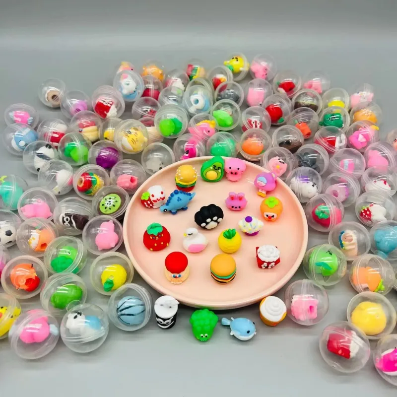 32mm Transparent Twisted Egg for Mini Claw Machine Toys Accessories Cute Animal Plush Dolls Doll Kids Arcade Crane Machine Gift 6