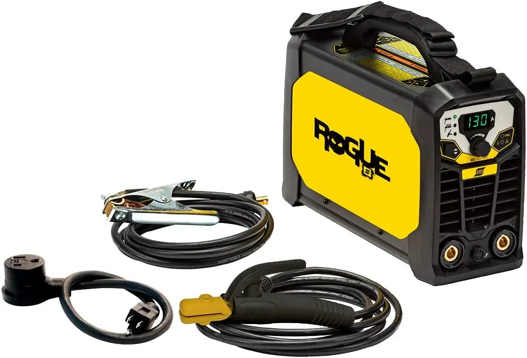 Rogue ES 130i Stick Welding System Dual Voltage Input Adjustable Hot Start/Arc Force Stick 6010 Mode Power Factor Control
