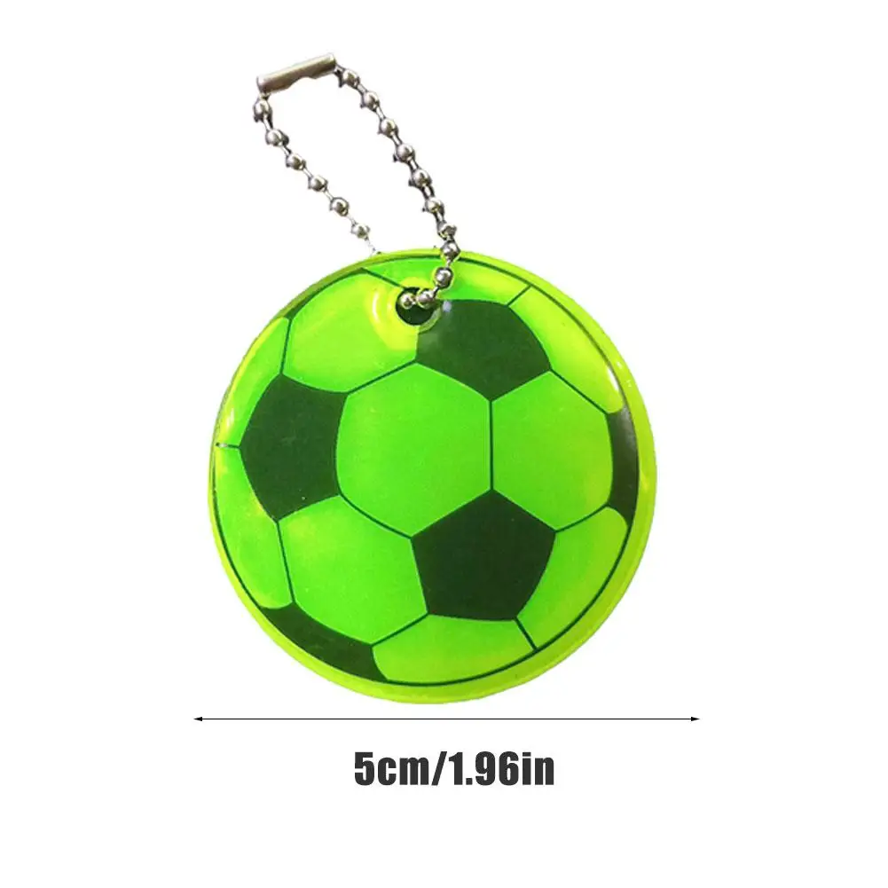 Football Party Toys 10PCS Football Reflective Keychain for Kids Night Safety Key Chain for Bags Backpack Pendant Reflector Things Traffic S Z9S0