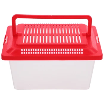 Portable Mini FishTank Handheld Tortoise Aquarium reptile Feeding Fish Tank multiuse Breeding Box durable hamster Box pet tools 1