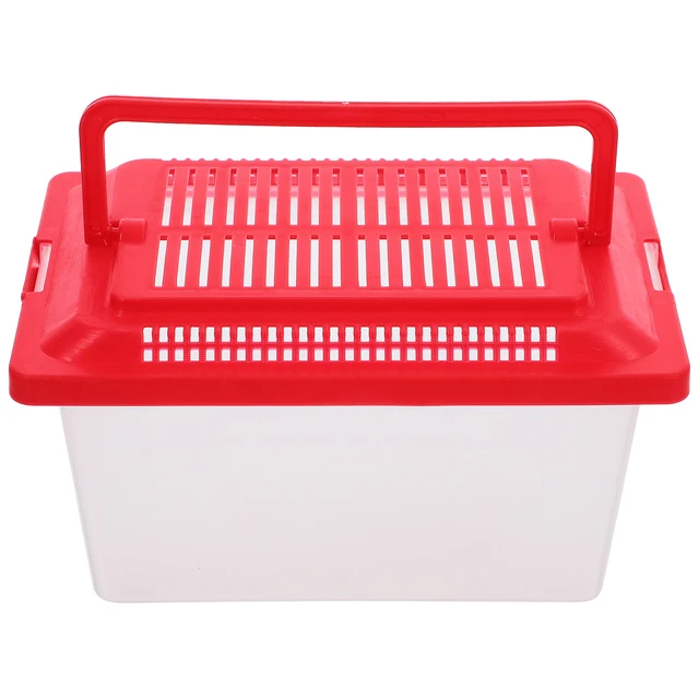 Portable Mini FishTank Handheld Tortoise Aquarium reptile Feeding Fish Tank multiuse Breeding Box durable hamster Box pet tools 1