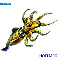 Autocollant étanche amusant, 20cm, Laser Architeuthis Dux océan, calmar géant, gros poisson de mer, pour pêcheur, ordinateur portable, moto, voiture 